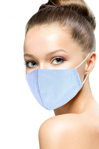 Cotton Stripe 3d Reusable Face Mask