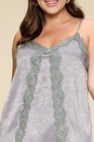 Solid Satin Sleeveless Cami Woven Tank Top