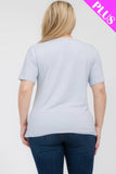 Plus Size Basic Short Sleeve T-shirt