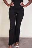 Ribbed sleeveless wide leg jumpsuit