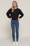 Long Slv Pearl Stud Detail Sweatshirt