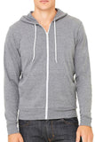 Zip Up Basic Jacket With Hood