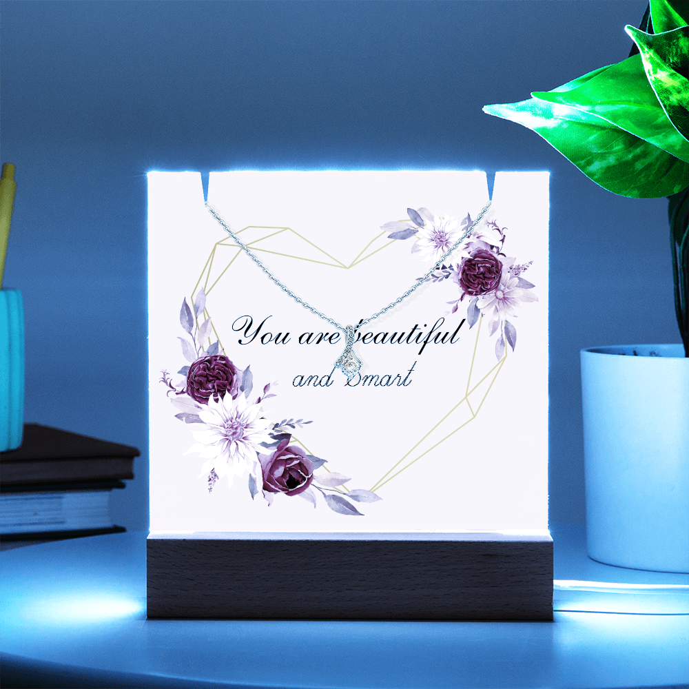 You are beautiful and Smart Alluring Beauty Necklace