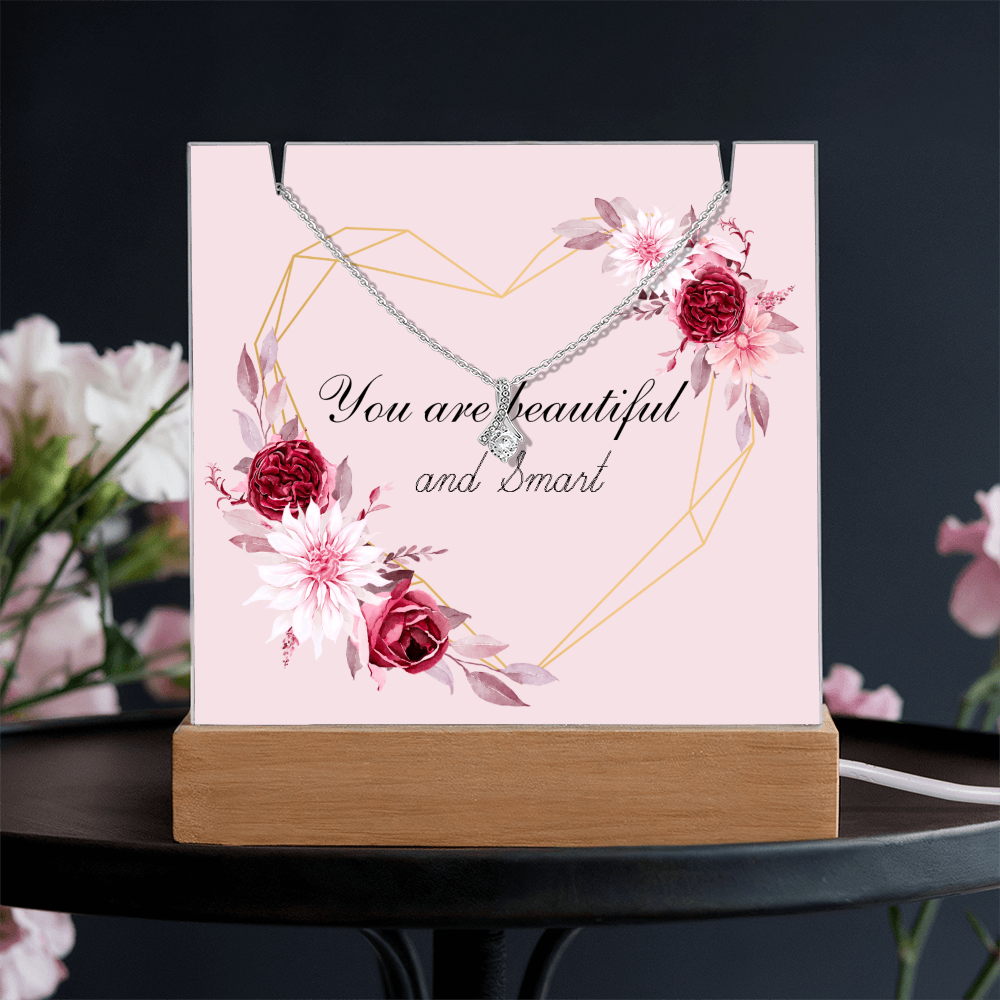You are beautiful and Smart Alluring Beauty Necklace