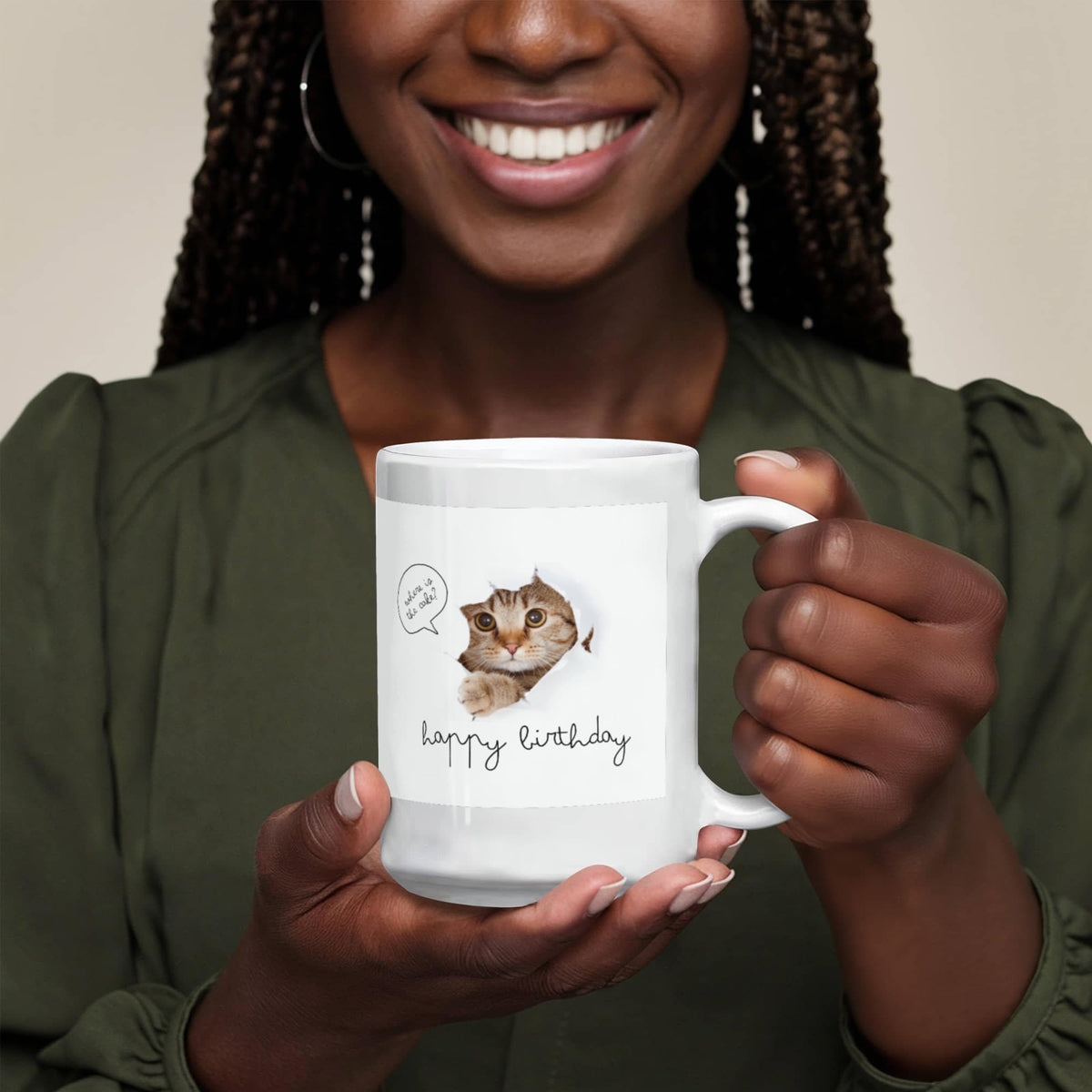 Happy Birthday - Where is The Cake? - 15 Oz. Mug