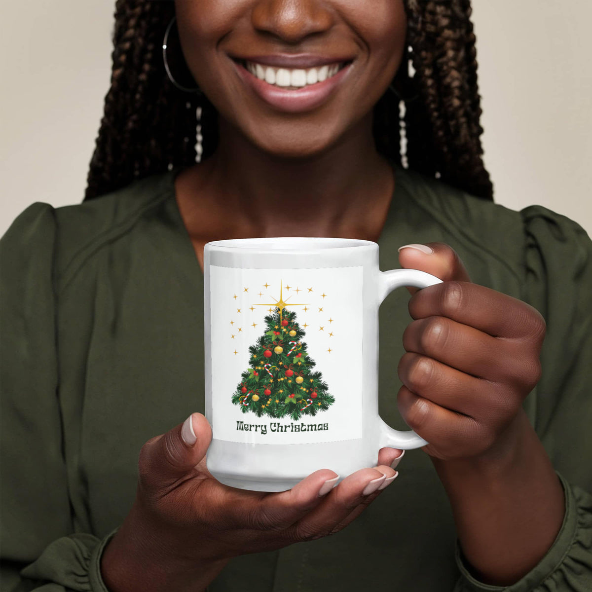Merry Christmas Tree - 15 oz. Mug