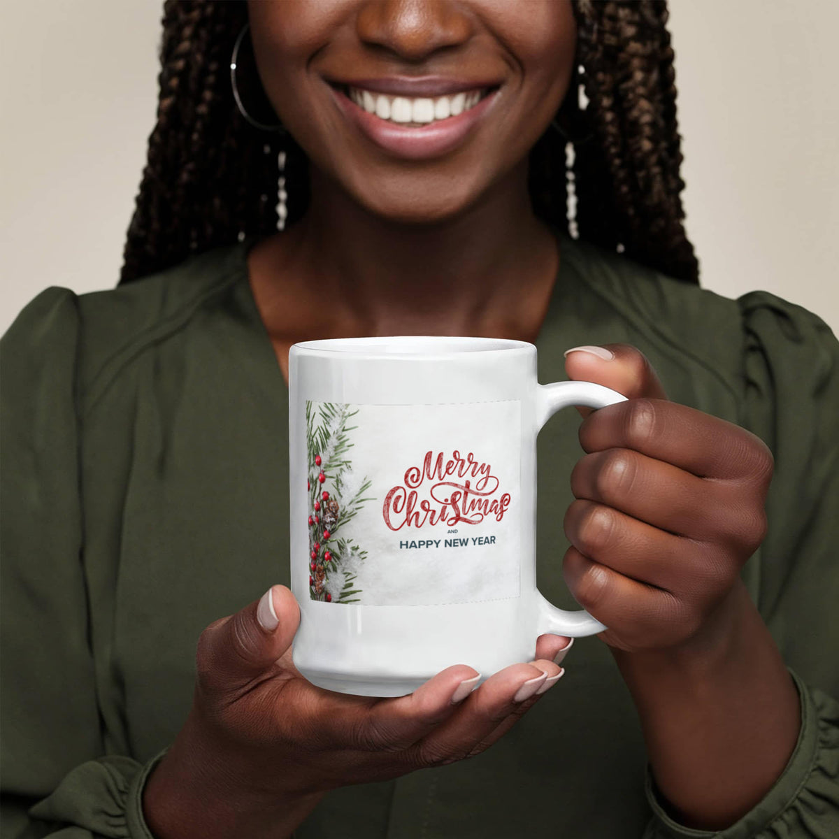 Merry Christmas and Happy New Year - 15 oz. Mug