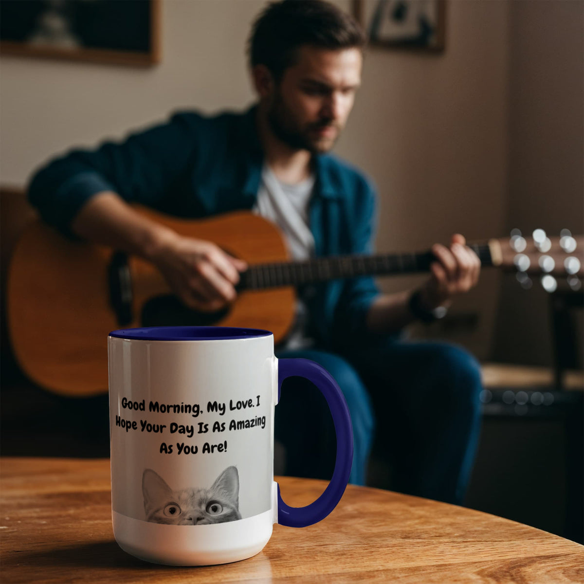 Good Morning, My Love - Cat Lover. - 15 Oz. Mug