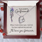 Forever Love Necklace, for Girlfriend, Wife, Soulmate, Custom Message Card