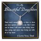 Eternal Hope Necklace,  From Dad, Daughter Necklace, for Christmas, Birthday, Custom Message Card