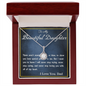Eternal Hope Necklace,  From Dad, Daughter Necklace, for Christmas, Birthday, Custom Message Card