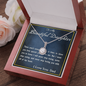 Eternal Hope Necklace,  From Dad, Daughter Necklace, for Christmas, Birthday, Custom Message Card