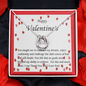 Lucky In Love Necklace, For Her, Valentine's Day, Mother, Wife, Girlfriend, Custom Message Card