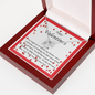 Lucky In Love Necklace, For Her, Valentine's Day, Mother, Wife, Girlfriend, Custom Message Card