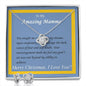 Love Knot Earring & Necklace Set, Custom Message Card