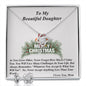 Love Knot Earring & Necklace Set, For Her, Custom Message Card