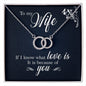 Perfect Pair Necklace, For Girlfriend, Wife, Christmas, Birthday, Valentine's Day, Anniversary, Custom Message Card