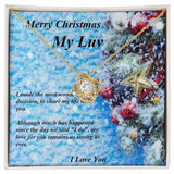 Love Knot Necklace, For Her, for Christmas, Anniversary, Birthday, Valentine's Day, Mother's Day, with Custom Message Card