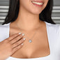 Love Knot Necklace, For Her, with Message Card