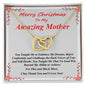 Interlocking Hearts Necklace, For Her, Message Card