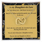 Interlocking Hearts Necklace, with Custom Message Card