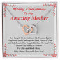 Interlocking Hearts Necklace, For Her, Message Card
