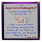 Interlocking Hearts Necklace, For Her, Custom Message Card