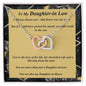 Interlocking Hearts Necklace, with Custom Message Card