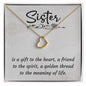 Delicate Heart Necklace, Custom Message Card