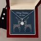 Eternal Hope Necklace and Cubic Zirconia Earring Set,  For Her, Wife, Future Wife, Girlfriend, w/ Message Card