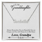 Personalized Name Necklace, with Custom Message Card
