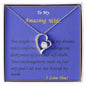 Forever Love Necklace, For Her, Custom Message Card