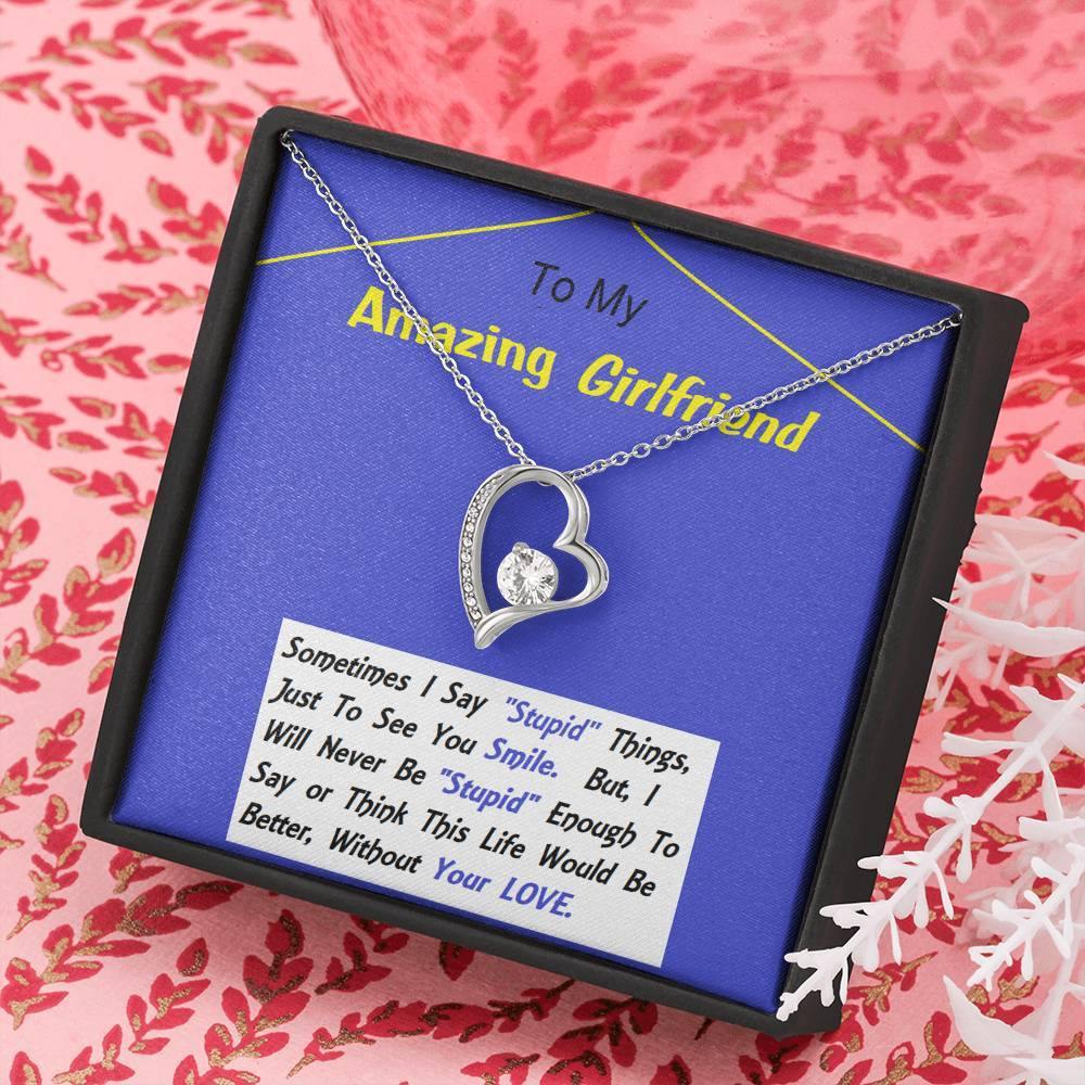 Forever Love Necklace, To My Girlfriend, Necklace For Girlfriend, Girlfriend Jewelry, Girlfriend Gift, Anniversary Gift - Gifts 4 Your Season