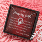 Forever Love Necklace, For Her, Valentine's Day, Mother, Wife, Girlfriend, with Custom Message Card