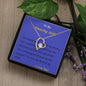 Forever Love Necklace, For Her, Custom Message Card
