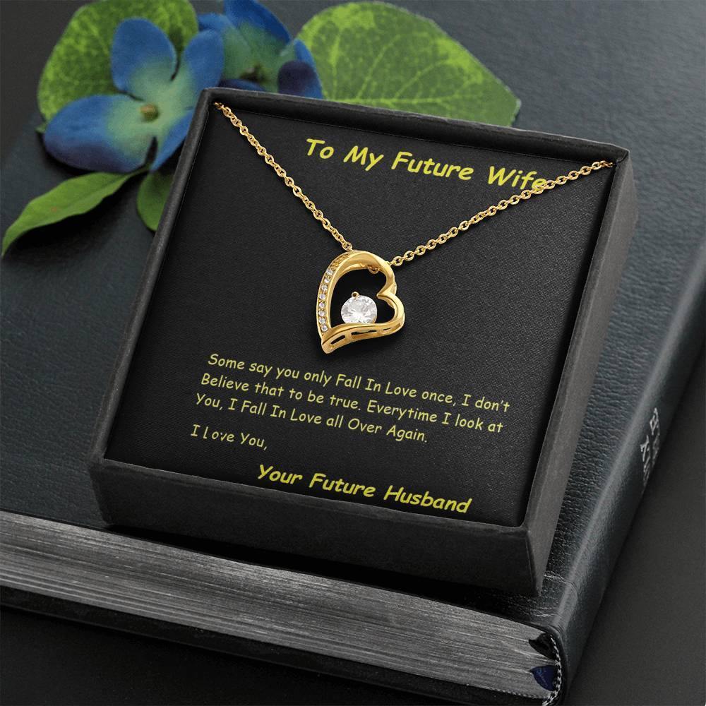 Future Wife Forever Love Necklace, Future Wife From Future Husband - Birthday | Christmas Gift  | Message Card Jewelry - Gifts 4 Your Season