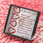 Forever Love Necklace, For Her, Valentine's Day, Mother, Wife, Girlfriend, with Custom Message Card