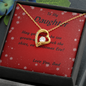 Forever Love Necklace, For Her, for Christmas, Anniversary, Birthday, Valentine's Day, Mother's Day, with Custom Message Card