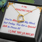 Forever Love Necklace | To  My Mom Gift | Mom Christmas Jewelry | Love Her Keepsake | Mom Necklace | Mom Message Card | Meaningful Cards | Best Mom Ever - Gifts 4 Your Season