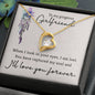 Forever Love Necklace, for Girlfriend, Wife, Soulmate, Custom Message Card