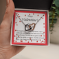 Two Hearts Necklace, For Her, Valentine's Day, Mother, Wife, Girlfriend, with Custom Message Card
