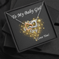 Two Hearts  Necklace, For Her, Valentine's Day, Mother, Wife, Girlfriend, with Custom Message Card