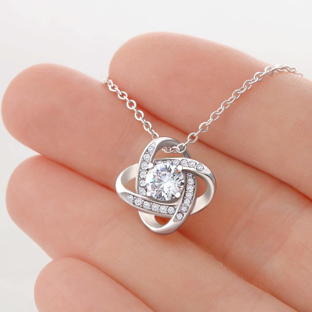 Love Knot Necklace, Birthday Gift For Friend, To My True Friend Necklace, Cat Lover Gift, Present For Friend, Gift - Gifts 4 Your Season