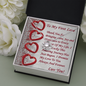 Love Knot Necklace, For Her, Valentine's Day, Mother, Wife, Girlfriend, Custom Message