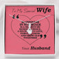 ALLURING BEAUTY Necklace | To My Wife Gift | Love Her Keepsake | Soulmate Necklace | Wife Message Card | Meaningful Cards | My Special Wife - Gifts 4 Your Season