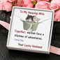 Wife ALLURING BEAUTY Necklace, Wife From Husband | Birthday Gift | Anniversary Gift | Cat Lover Gift | Christmas Gift  | Message Card Jewelry - Gifts 4 Your Season