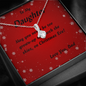 ALLURING BEAUTY Necklace, For Her, for Christmas, Anniversary, Birthday, Valentine's Day, Mother's Day, with Custom Message Card