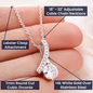 ALLURING BEAUTY Necklace, For Her, Custom Message Card