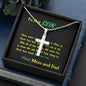 Steel Cross Necklace, Birthday Gift For Son, To My Son Cross, Present From Mom And Dad For Son Birthday Gift Ideas - Gifts 4 Your Season