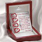 ALLURING Necklace, For Her, Valentine's Day, Mother, Wife, Girlfriend, with Custom Message Card
